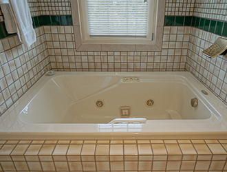 The Burgundy has a single jacuzzi where you can relax after a long day of sightseeing.